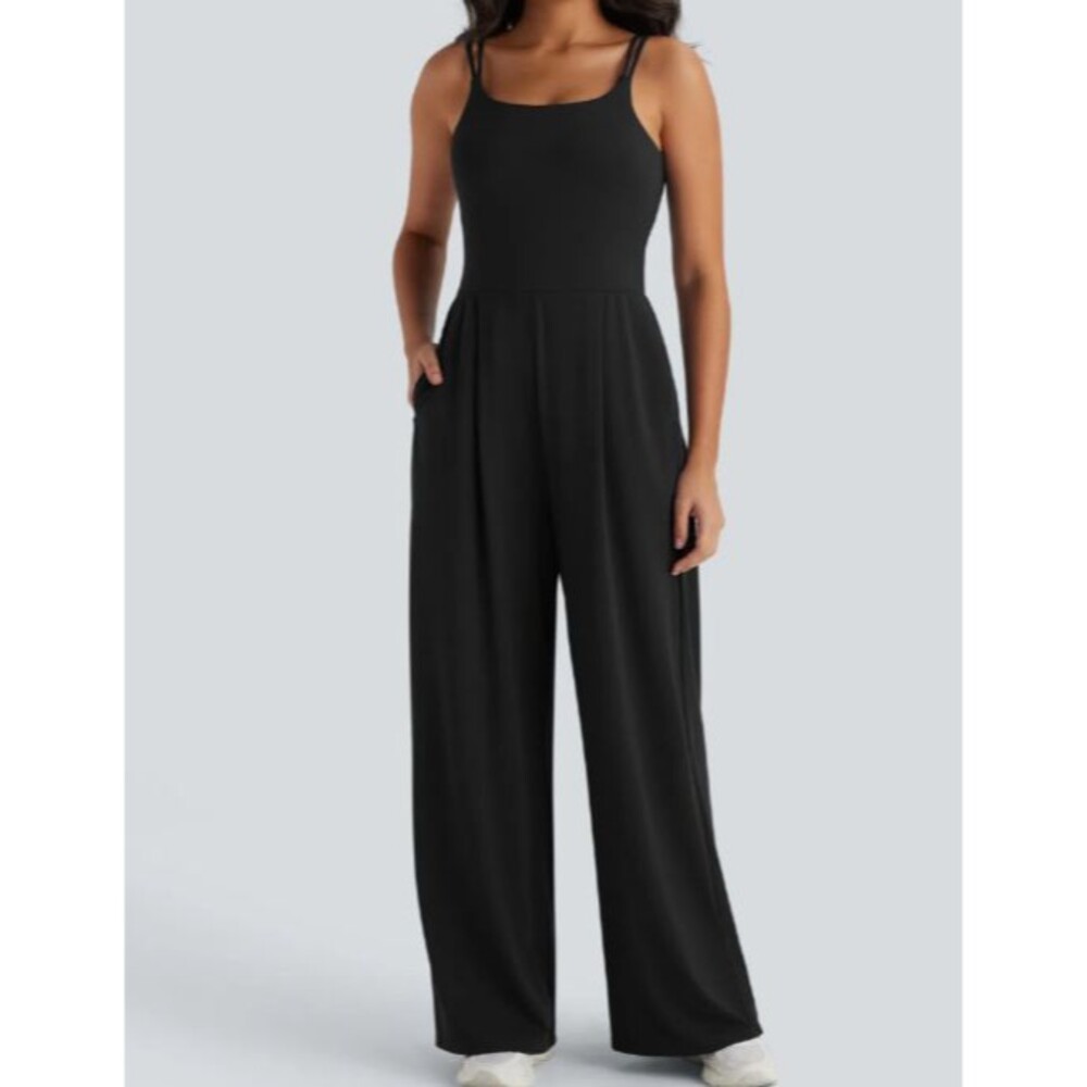 Halara Softlyzero Airy Backless Twisted Easy Peezy InstantCool Jumpsuit Size XL